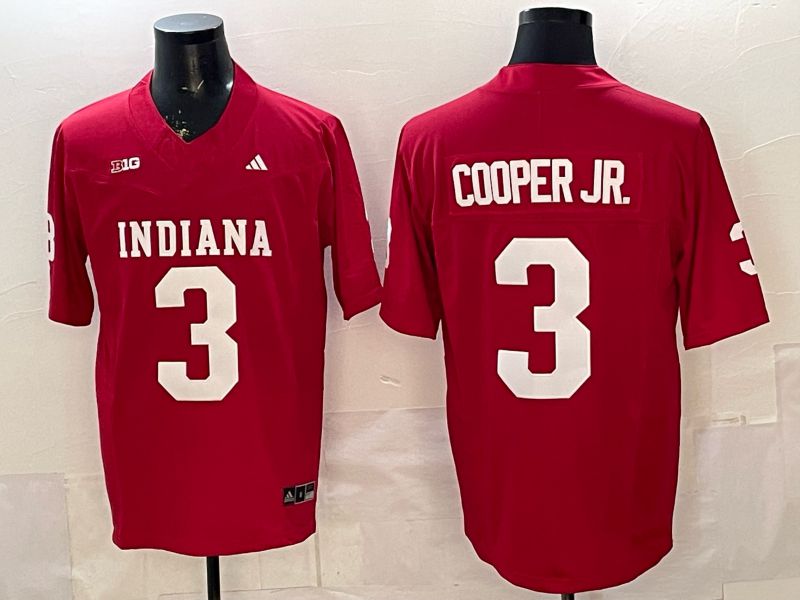 Men 2026 Ohio State Buckeyes #3 Cooper jr Red 3th generations Limited NCAA Jersey 05